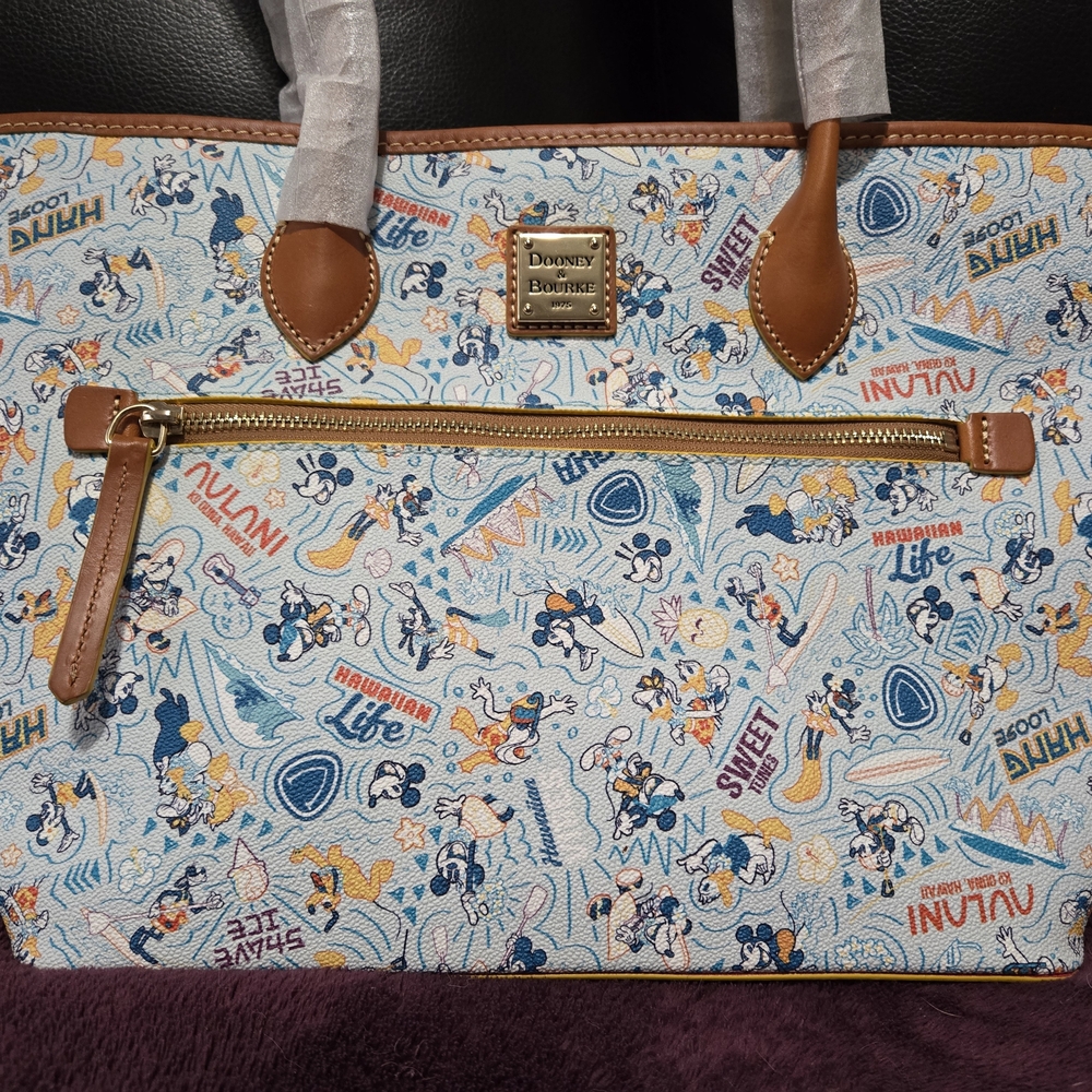 Dooney & Bourke Disney Tote Bag, Hawaiian-themed, NWT